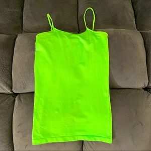 Candy Rain Neon Green Tank Top (size: small)